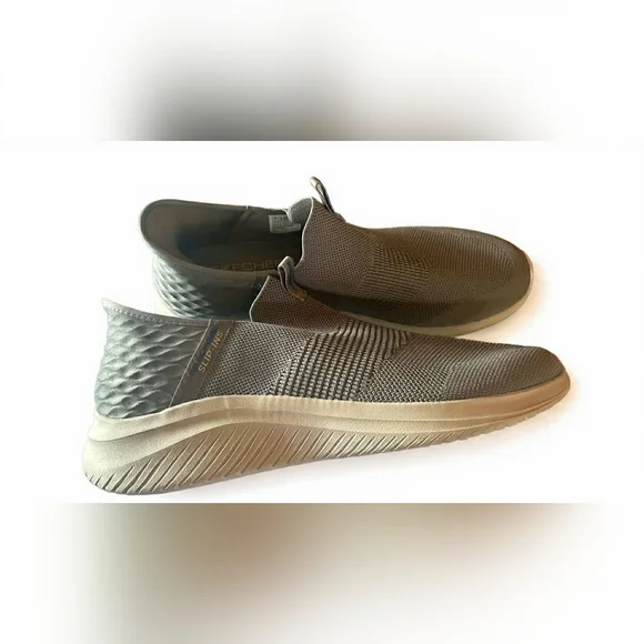 Skechers Men's Gray Slip-On Sneakers - Picture 3 of 6